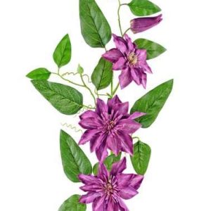 Kunst Clematis Paars 81cm