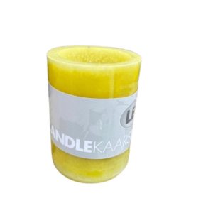 LED Kaars Geel – Open Bovenrand & Realistische Waslook (10×7 cm)