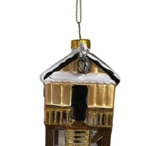 Kerstbal Terschelling Drenkelingenhuisje Goud