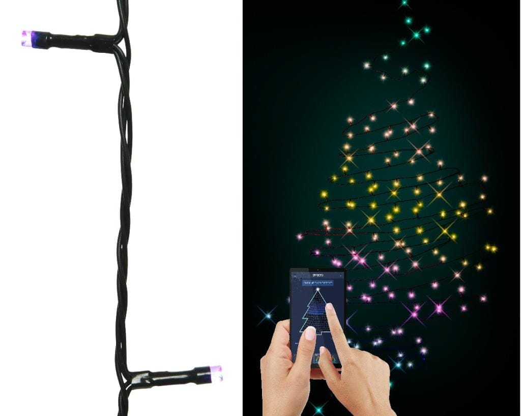Kerstboomlampjes Led Multicolor 200 Lichts App Gestuurd - Afbeelding 5