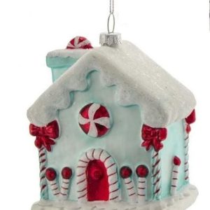 Kerstbal Snoephuisje B