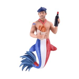 Kerstbal Zeemeerman French Coq – Handbeschilderd Ornament van December Diamonds