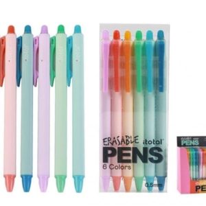 Set van 6 Uitwisbare Pennen