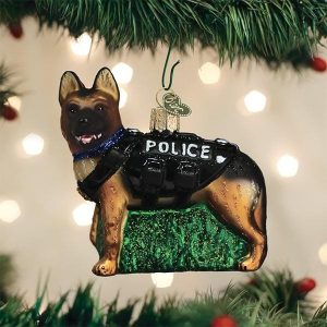Kerstbal K-9 Politiehond Mechelse herder