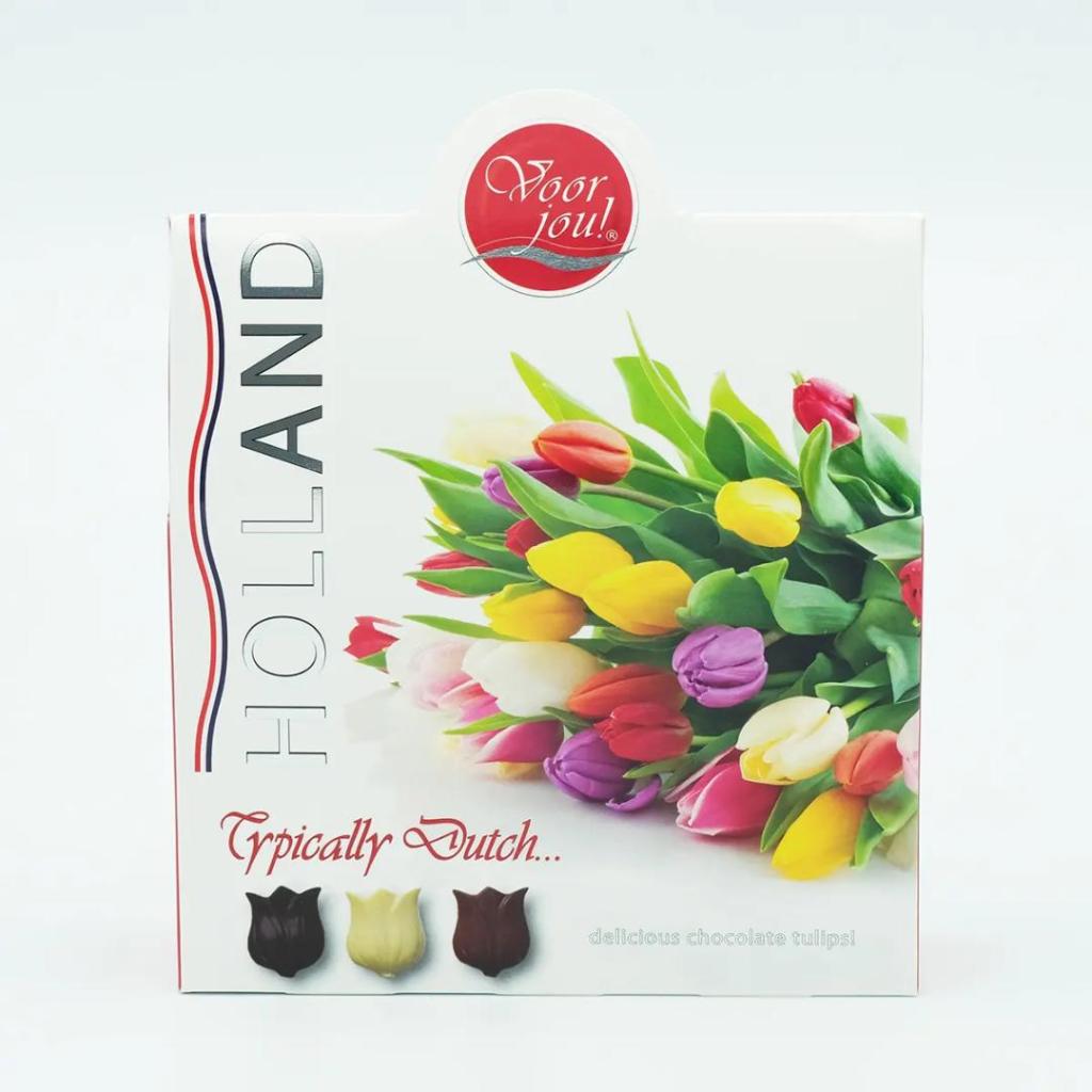 Chocolade Tulpen “Typical Dutch” – Belgische chocolade bonbons 100g
