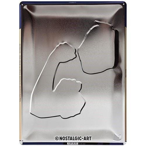 We Can Do It! Reliëf Tinnen Bord - Afbeelding 3