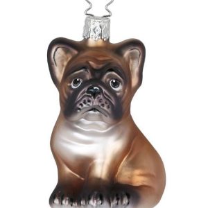 Kerstbal Bulldog Puppy