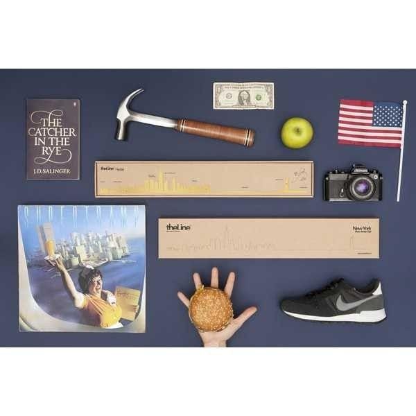 The Line Skyline New York Goud 50 cm - Afbeelding 3