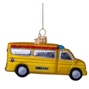 Kerstbal Ambulance Geel