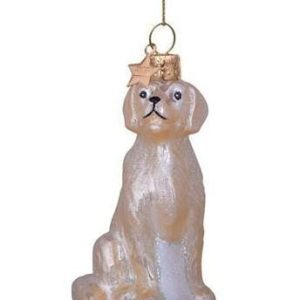 Kerstbal Golden Retriever Goud