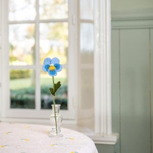 Vilten bloem Viooltje Blauw