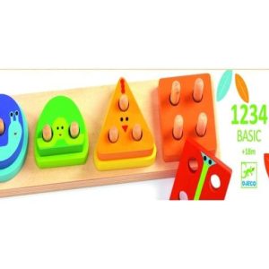 Djeco Houten Puzzel 1234 Basic
