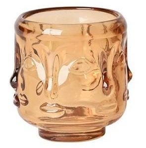 Windlicht Jacquard Geel