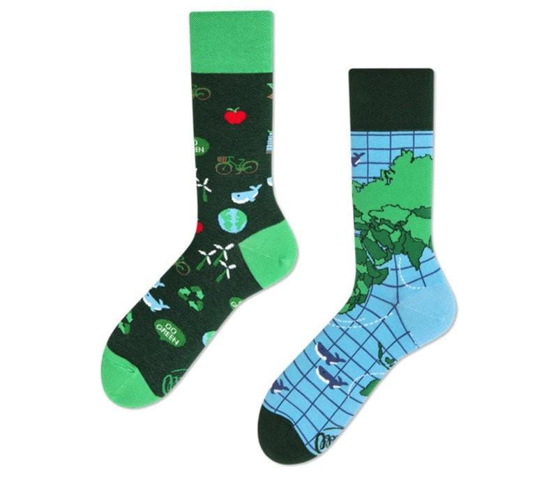 Many Mornings MisMatch Sokken Save the Planet 39-42 - Afbeelding 2