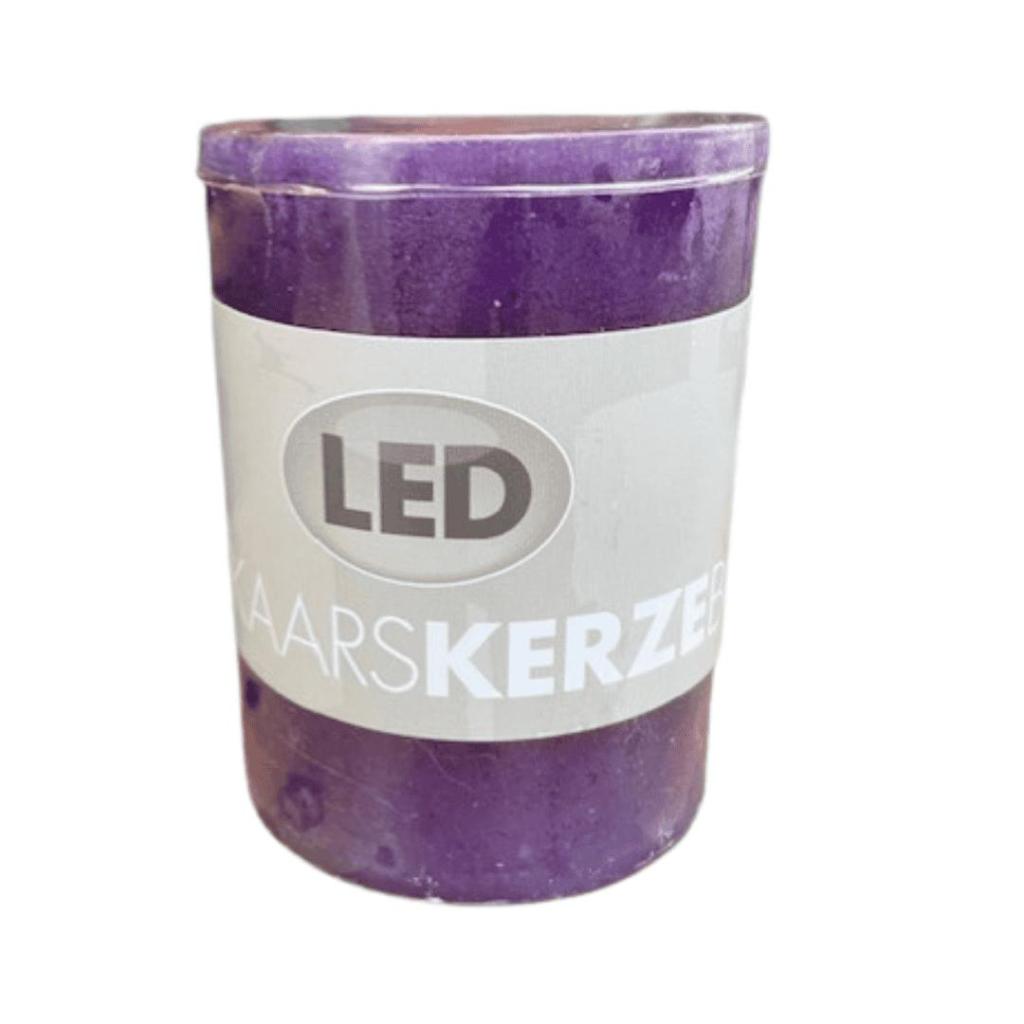 LED Kaars Paars – Realistische Waslook (10×7 cm)