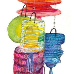 Geschenkkaartje Lampionnen