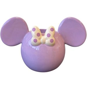 Bloempot Minnie Paars – 3D Keramiek Disney Design (21,5 x 12 x 10,5 cm)