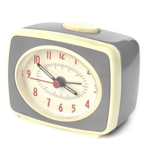 Classic Retro Wekker Grijs