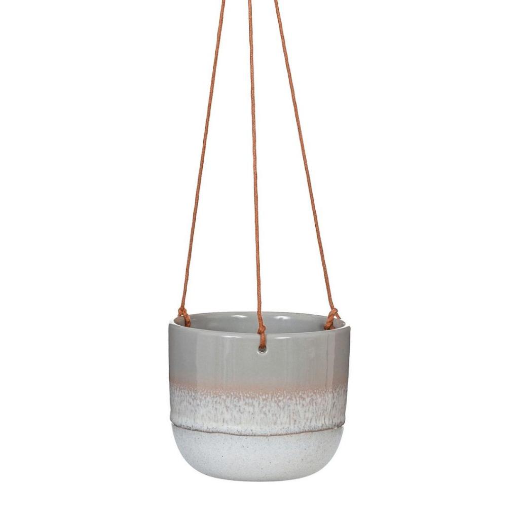 Hangpot Mojave Grijs – Keramieken Hangpot met Ombre Effect | Sass & Belle - Afbeelding 2