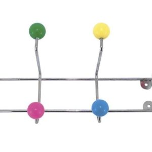 Kapstok ‘Saturnus’ Regenboog – 8 Haken – Metaal & Kunststof – Present Time