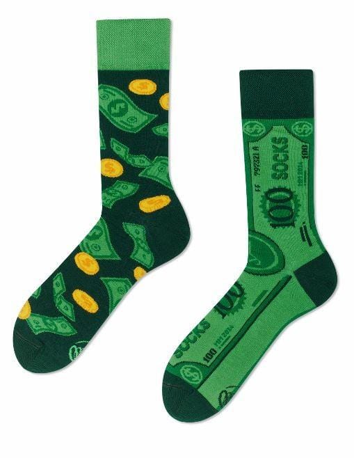 Many Mornings MisMatch Sokken The Dollar maat 35-38 - Afbeelding 2