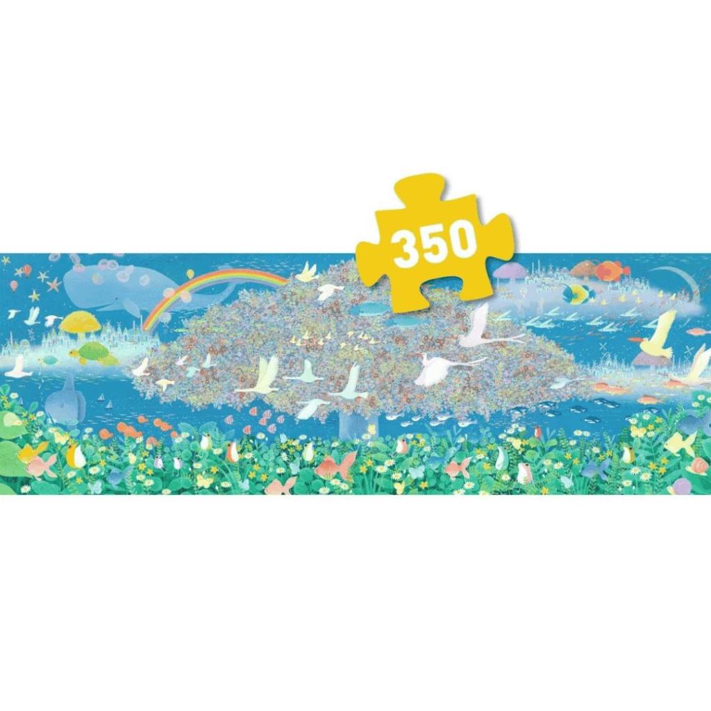 Djeco Gallery Puzzel Dreamy Dreams – 350 Stukjes Fantasierijke Panorama Puzzel - Afbeelding 3