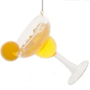 Kerstbal Cocktail Margarita Geel