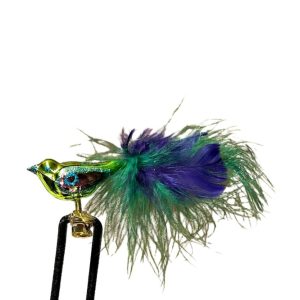 Kerstbal Mini Vogel Jesse op Clip