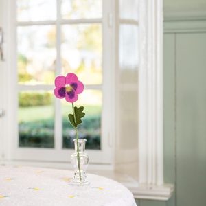 Vilten bloem Viooltje Fuchsia