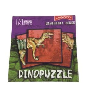 Dinopuzzel 9 delen paars-groen