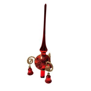 Retro Piek met Belletjes Rood