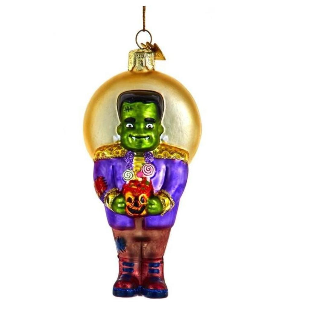 Kerstbal Frankenstein met Snoep – Handgemaakt Glazen Ornament van Kurt Adler Noble Gems