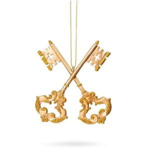 Kerstbal Leiden Sleutels Goud