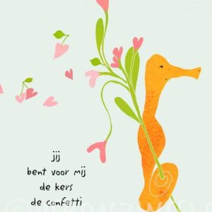 Dubbele kaart Confetti