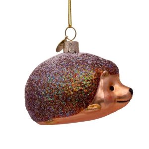 Kerstbal Egel Bruin
