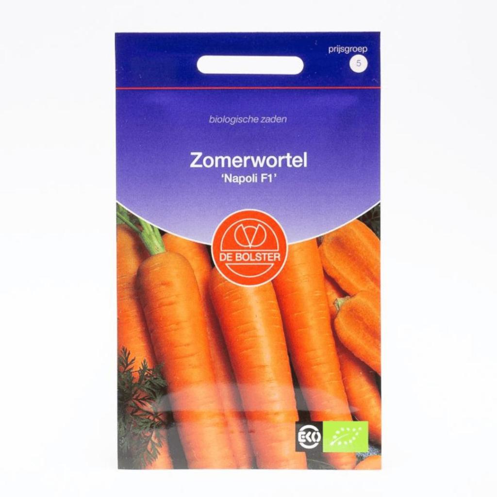 Zomerwortel ‘Napoli F1’ (Daucus carota) – Biologische zaden (Eenjarig) De Bolster