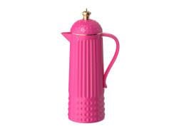 Thermoskan Crown – Helder Roze met Gouden Kroontje – 1 Liter – H. 34 cm – Retro Design – PT