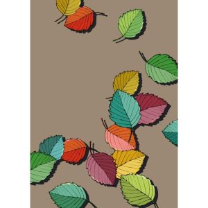 Ansichtkaart Molo – Bladerenillustratie (illi)