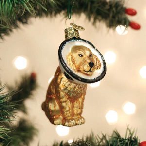 Kerstbal Hond met Kap – Cone of Shame Ornament