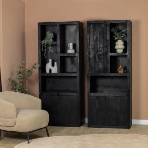 Boekenkast Sven zwart | 80cm