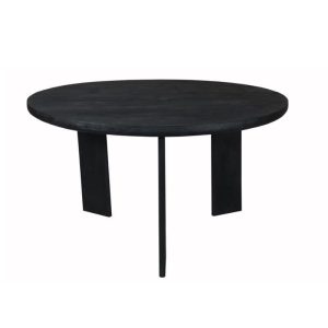 Eettafel Arne zwart Rond | 130cm