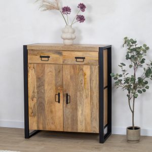 Ladekast 2-lade 2-deurs Viggo naturel | 100cm