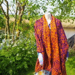 YogaStyles Meditatiedeken Oranje/paars