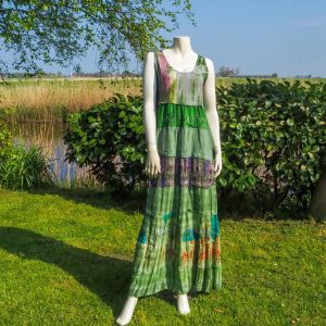 Lange zomerjurk Green
