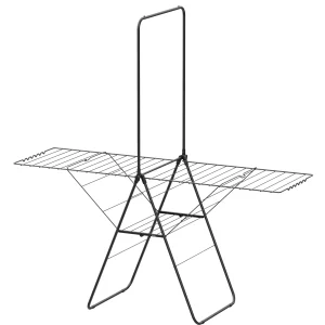 Wasrek - Droogrek Inklapbaar - 28 meter drooglengte - Zwart – Bodo