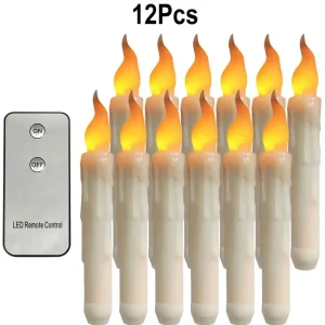 12 Kaarsjes met Afstandbediening
