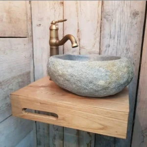 Wc Planchet Compleet met Riverstone waskom