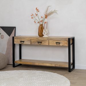 Sidetable Viggo naturel met lades 150cm