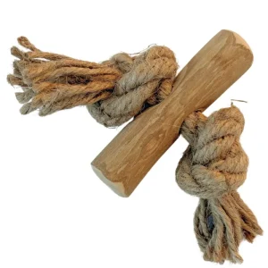 Koffieboomwortel met Henneptouw XS - Per stuk