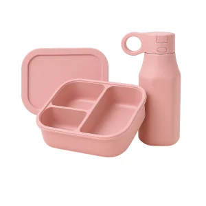 Velini Siliconen Lunch- en Drinkbekerset – Duurzaam, Lekvrij & Herbruikbaar